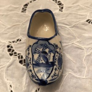 - Miniature Ceramic Wooden Shoe